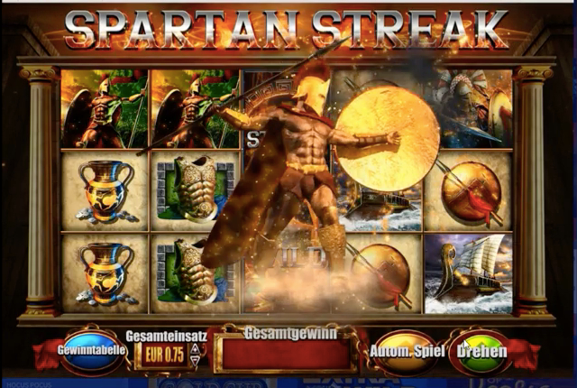 Fortunes of Sparta Slot Spieloberfl&auml;che